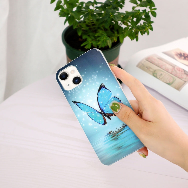Luminous TPU Soft Protective Case For iPhone 13(Butterfly)