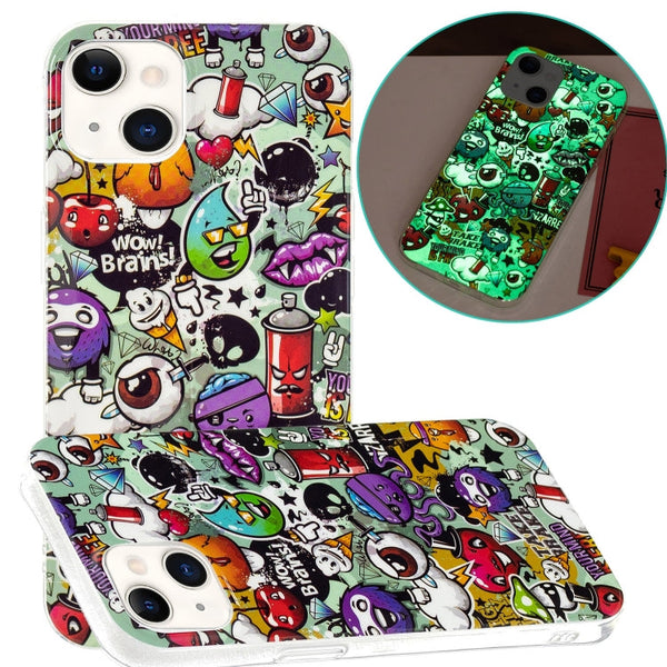 Luminous TPU Soft Protective Case For iPhone 13(Rubbish)