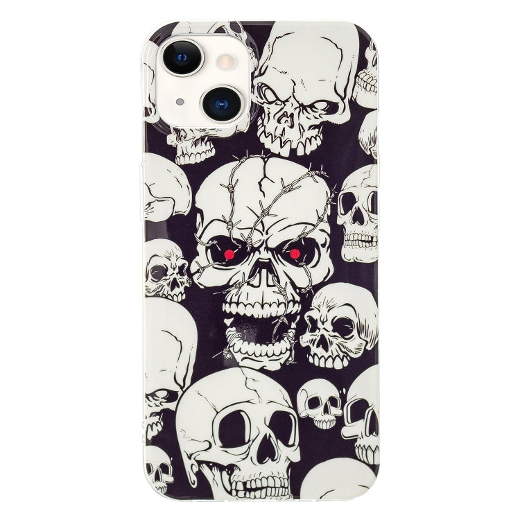 Luminous TPU Soft Protective Case For iPhone 13(Skull)