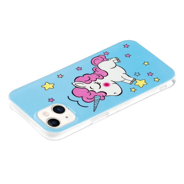 Luminous TPU Soft Protective Case For iPhone 13(Star Unicorn)
