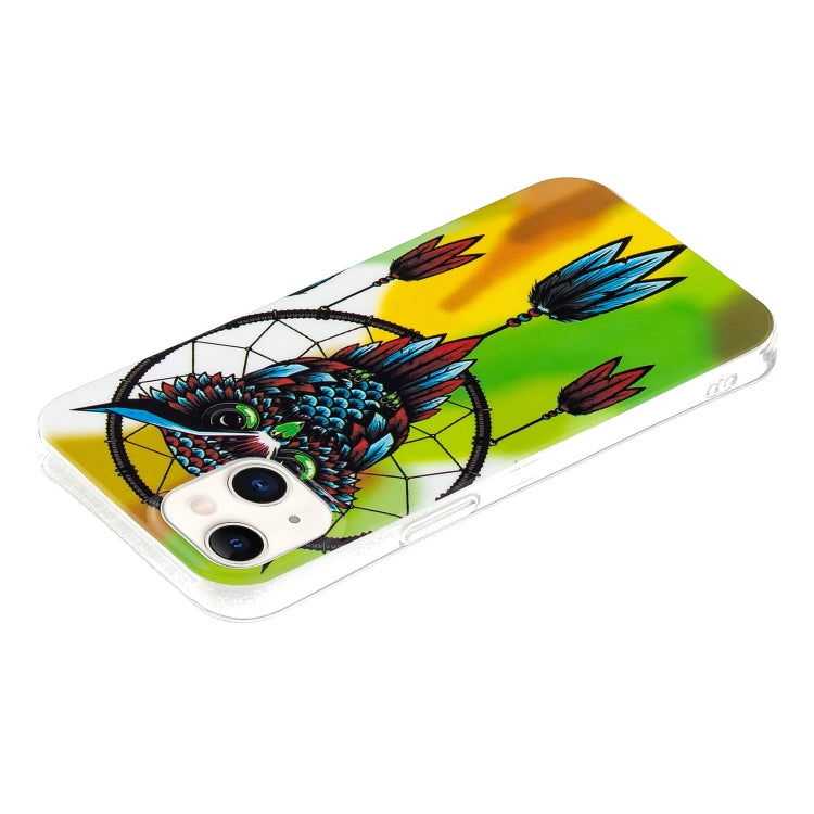 Luminous TPU Soft Protective Case For iPhone 13(Owl)