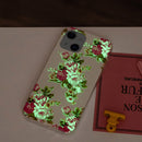 Luminous TPU Soft Protective Case For iPhone 13(Rose Flower)