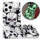 Luminous TPU Soft Protective Case For iPhone 13 Pro(Skull)