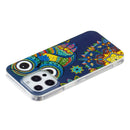 Luminous TPU Soft Protective Case For iPhone 13 Pro(Blue Owl)