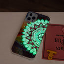 Luminous TPU Soft Protective Case For iPhone 13 Pro(Half Flower)
