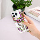 Luminous TPU Soft Protective Case For iPhone 13 Pro Max(Flower Deer)