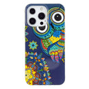 Luminous TPU Soft Protective Case For iPhone 13 Pro Max(Blue Owl)