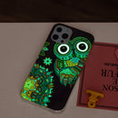Luminous TPU Soft Protective Case For iPhone 13 Pro Max(Blue Owl)