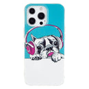Luminous TPU Soft Protective Case For iPhone 13 Pro Max(Headset Dog)