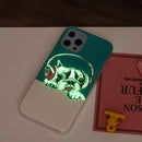 Luminous TPU Soft Protective Case For iPhone 13 Pro Max(Headset Dog)