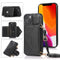 Multi-functional Cross-body Card Bag TPU+PU Back Cover Case with Holder & Card Slot & Wallet For iPhone 13 mini(Black)