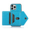 Multi-functional Cross-body Card Bag TPU+PU Back Cover Case with Holder & Card Slot & Wallet For iPhone 13 Pro(Blue)