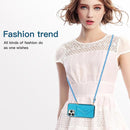 Multi-functional Cross-body Card Bag TPU+PU Back Cover Case with Holder & Card Slot & Wallet For iPhone 13 Pro Max(Blue)