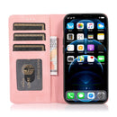 Strong Magnetic Crazy Horse Texture Horizontal Flip Leather Case with Holder & Card Slots & Wallet For iPhone 13 Pro Max(Rose Gold)