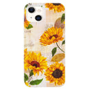 Luminous TPU Pattern Soft Protective Case For iPhone 13(Sunflower)