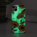 Luminous TPU Pattern Soft Protective Case For iPhone 13(Sunflower)