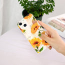 Luminous TPU Pattern Soft Protective Case For iPhone 13(Sunflower)
