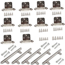 A2404 15 in 1 Trailer / RV Stainless Steel European Simple Handle Set With Door Cabinet Hinge