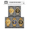 SKMEI 9193 Men Golden Dragon Pattern Calendar Dial Luminous Quartz Watch(Gold)