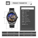 SKMEI 9194 Men Mechanical Gear Dial Automatic Mechanical Watch(Silver)