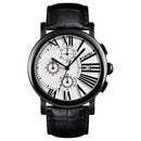 SKMEI 9196 Men Calendar Timing Roman Numeral Dial Quartz Watch(Black)