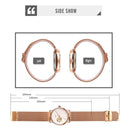 SKMEI 9201 Simple Scale Gear Dial Automatic Mechanical Watch(Rose Gold Black Surface)