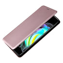 For Motorola Edge 20 Carbon Fiber Texture Horizontal Flip TPU + PC + PU Leather Case with Card Slot(Pink)