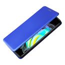 For Motorola Edge 20 Carbon Fiber Texture Horizontal Flip TPU + PC + PU Leather Case with Card Slot(Blue)