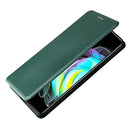 For Motorola Edge 20 Carbon Fiber Texture Horizontal Flip TPU + PC + PU Leather Case with Card Slot(Green)