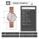 SKMEI 9215 Ladies 3D Glass Checkered Overlap Pattern Diamond Dial Quartz Watch(White)