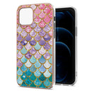 Electroplating Pattern IMD TPU Shockproof Case For iPhone 13 mini(Colorful Scales)
