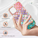Electroplating Pattern IMD TPU Shockproof Case For iPhone 13 mini(Colorful Scales)