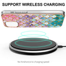 Electroplating Pattern IMD TPU Shockproof Case For iPhone 13 mini(Colorful Scales)