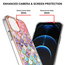 Electroplating Pattern IMD TPU Shockproof Case For iPhone 13 mini(Colorful Scales)