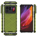 For Xiaomi Mi 11 Ultra Shockproof Honeycomb PC + TPU Case with Neck Lanyard(Green)