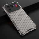 For Xiaomi Mi 11 Ultra Shockproof Honeycomb PC + TPU Case with Neck Lanyard(White)