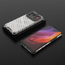 For Xiaomi Mi 11 Ultra Shockproof Honeycomb PC + TPU Case with Neck Lanyard(White)