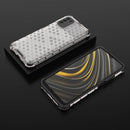 For Xiaomi Poco M3 Shockproof Honeycomb PC + TPU Case with Neck Lanyard(White)
