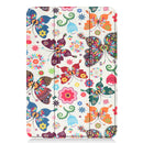 Custer Painted PU Leather Tablet Case with Sleep / Wake-up Function & 3-Fold Holder For iPad mini 6(Color Butterfly)