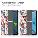 Custer Painted PU Leather Tablet Case with Sleep / Wake-up Function & 3-Fold Holder For iPad mini 6(Color Butterfly)