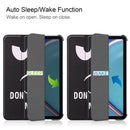 Custer Painted PU Leather Tablet Case with Sleep / Wake-up Function & 3-Fold Holder For iPad mini 6(Big Eye Me)