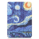 Custer Painted PU Leather Tablet Case with Sleep / Wake-up Function & 3-Fold Holder For iPad mini 6(Starry Sky)