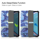 Custer Painted PU Leather Tablet Case with Sleep / Wake-up Function & 3-Fold Holder For iPad mini 6(Starry Sky)