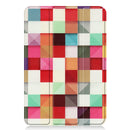 Custer Painted PU Leather Tablet Case with Sleep / Wake-up Function & 3-Fold Holder For iPad mini 6(Magic Cube)