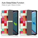 Custer Painted PU Leather Tablet Case with Sleep / Wake-up Function & 3-Fold Holder For iPad mini 6(Magic Cube)