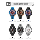 SKMEI 9241 Men Calendar Stopwatch Stainless Steel Strap Quartz Watch(Black)
