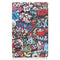 For Xiaomi Pad 5 Custer Painted PU Leather Case with Sleep / Wake-up Function & 3-Fold Holder(Graffiti)