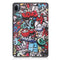 For Xiaomi Pad 5 Custer Painted PU Leather Case with Sleep / Wake-up Function & 3-Fold Holder(Graffiti)