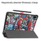 For Xiaomi Pad 5 Custer Painted PU Leather Case with Sleep / Wake-up Function & 3-Fold Holder(Graffiti)