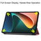 For Xiaomi Pad 5 Custer Painted PU Leather Case with Sleep / Wake-up Function & 3-Fold Holder(Galaxy)